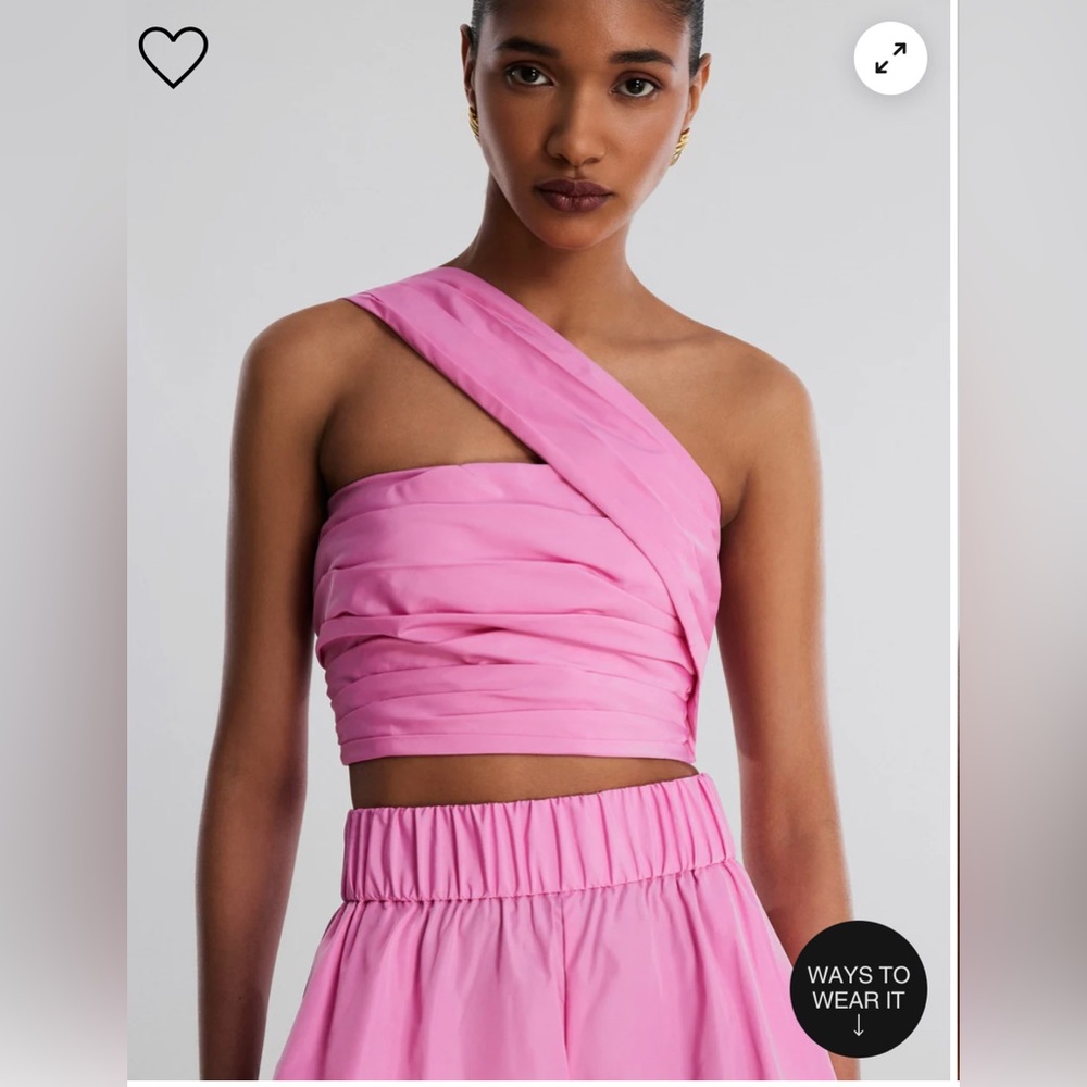 Kat One Shoulder Crop Top